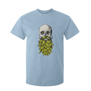 Vintage Craft Brewer Beer Lover Gift T Shirt For Kid Beer Hops Beard Skull TS12 Light Blue Print Your Wear
