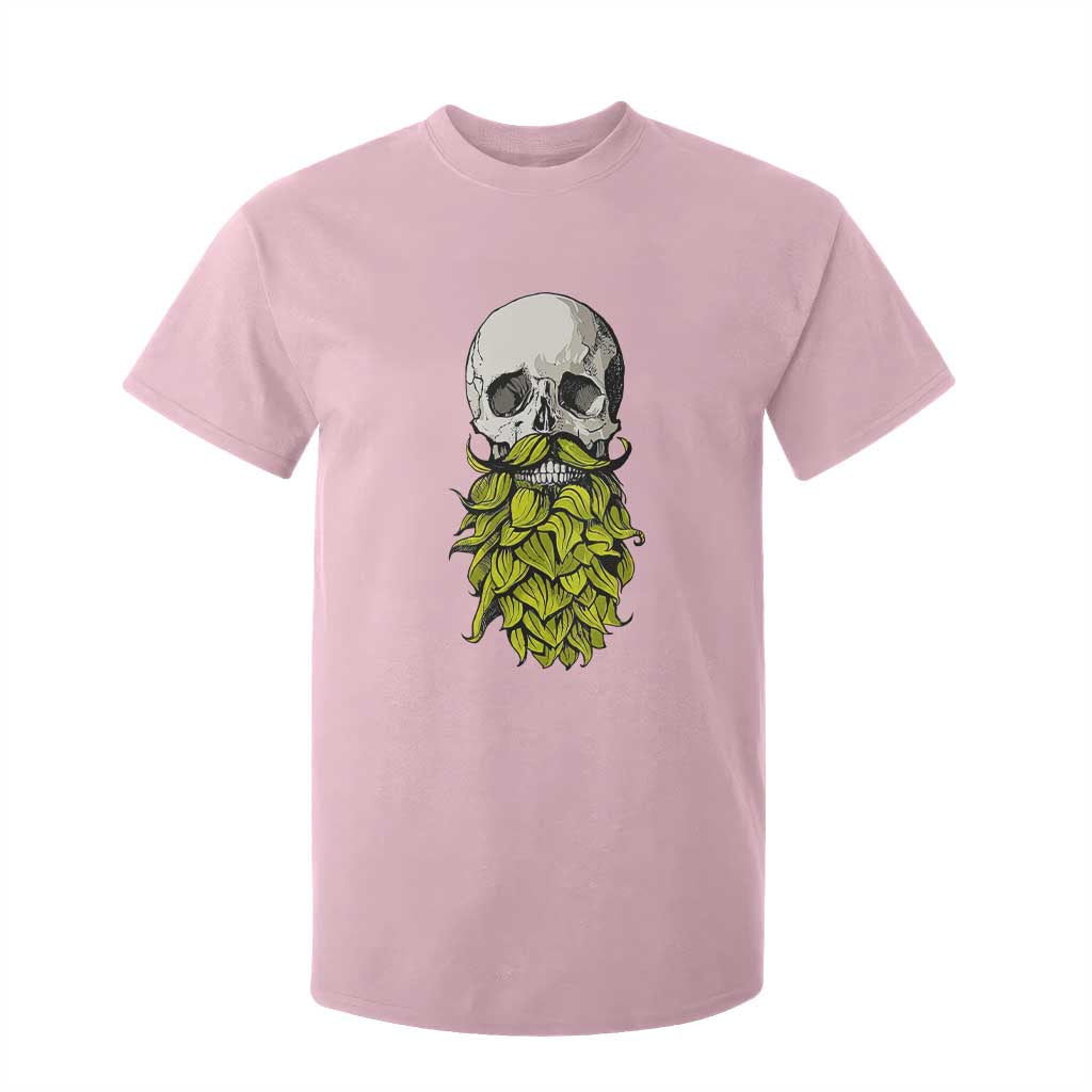 Vintage Craft Brewer Beer Lover Gift T Shirt For Kid Beer Hops Beard Skull TS12 Light Pink Print Your Wear