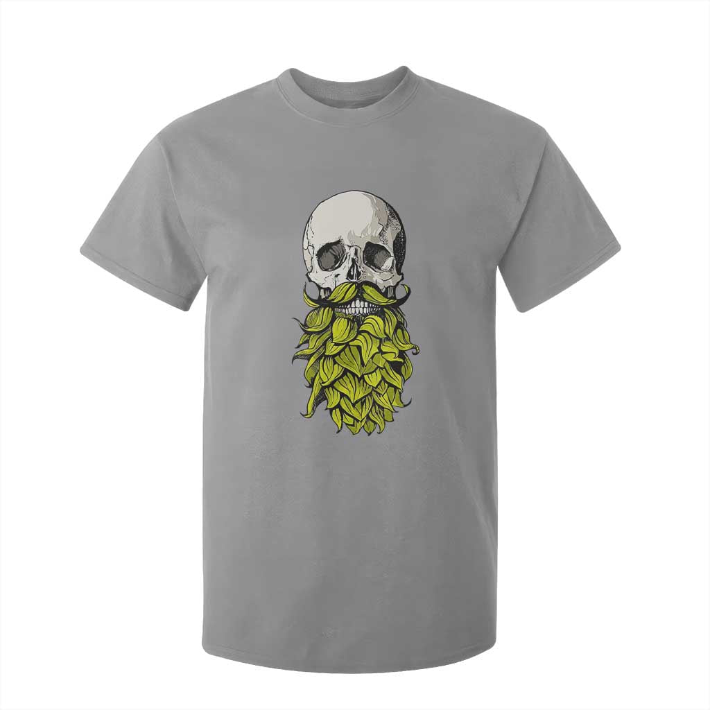 Vintage Craft Brewer Beer Lover Gift T Shirt For Kid Beer Hops Beard Skull TS12 Sport Gray Print Your Wear