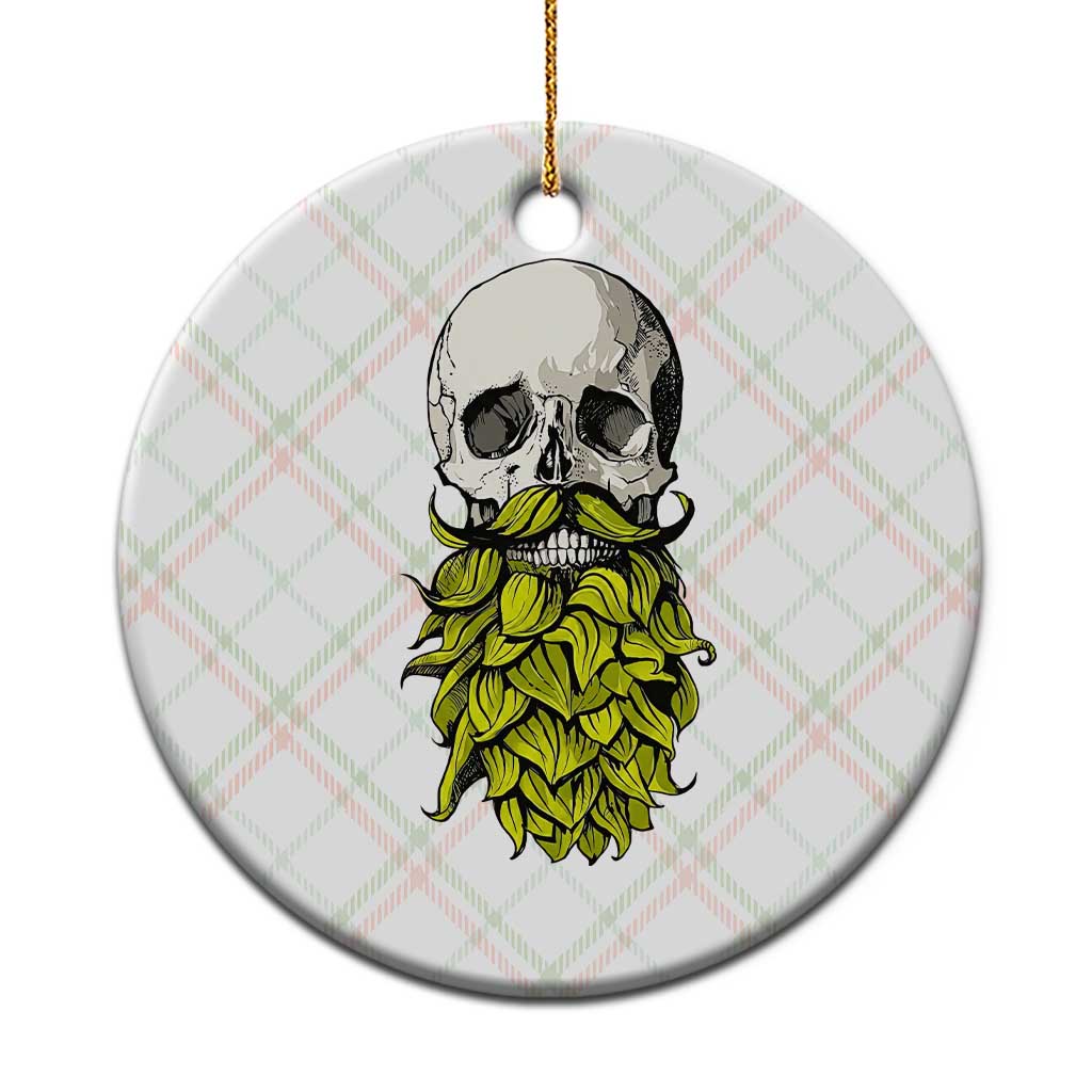 Vintage Craft Brewer Beer Lover Gift Ceramic Ornament Beer Hops Beard Skull TS12 1pc Christmas Plaid Print Your Wear