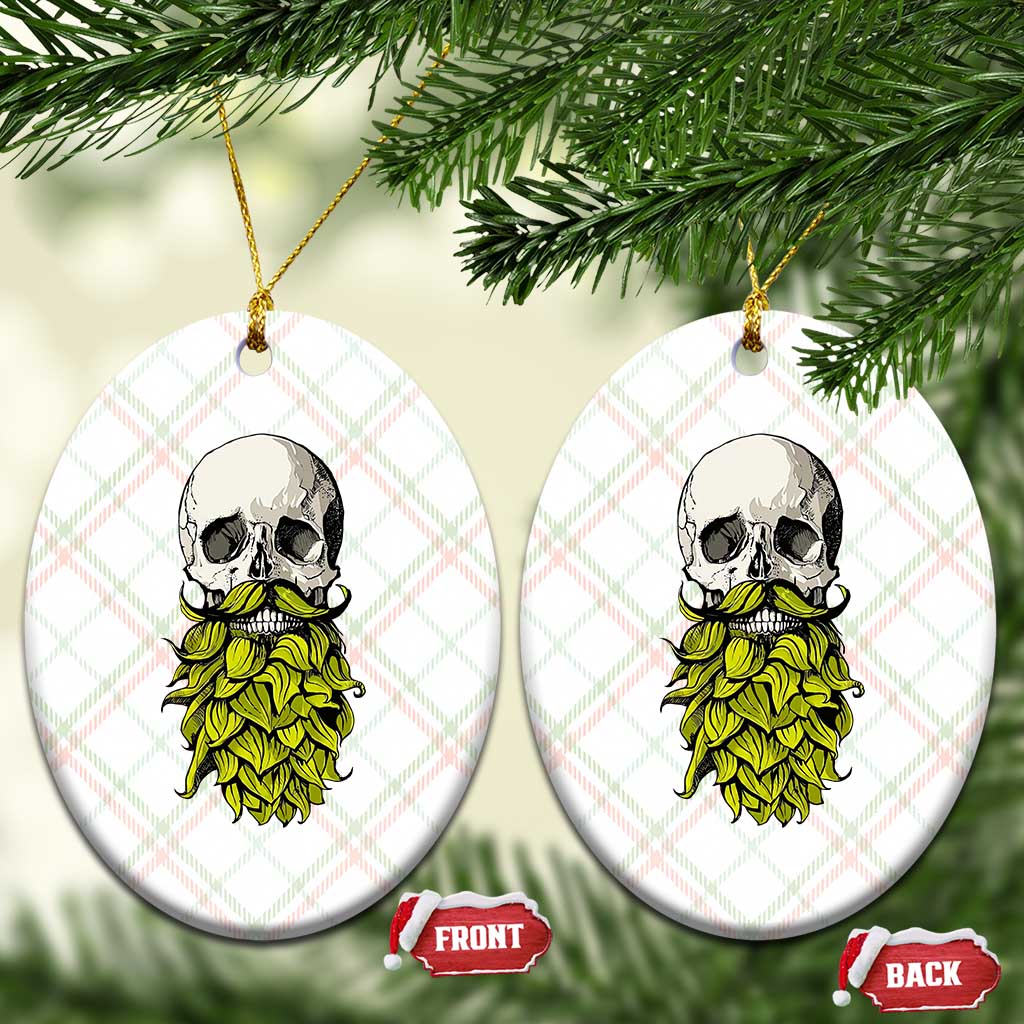 Vintage Craft Brewer Beer Lover Gift Ceramic Ornament Beer Hops Beard Skull TS12 Print Your Wear