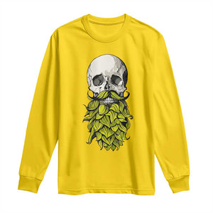 Vintage Craft Brewer Beer Lover Gift Long Sleeve Shirt Beer Hops Beard Skull TS12 Daisy Print Your Wear