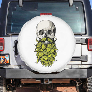 Vintage Craft Brewer Beer Lover Gift Spare Tire Cover Beer Hops Beard Skull TS12 No hole White Print Your Wear