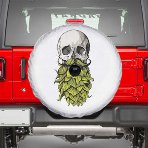 Vintage Craft Brewer Beer Lover Gift Spare Tire Cover Beer Hops Beard Skull TS12 White Print Your Wear