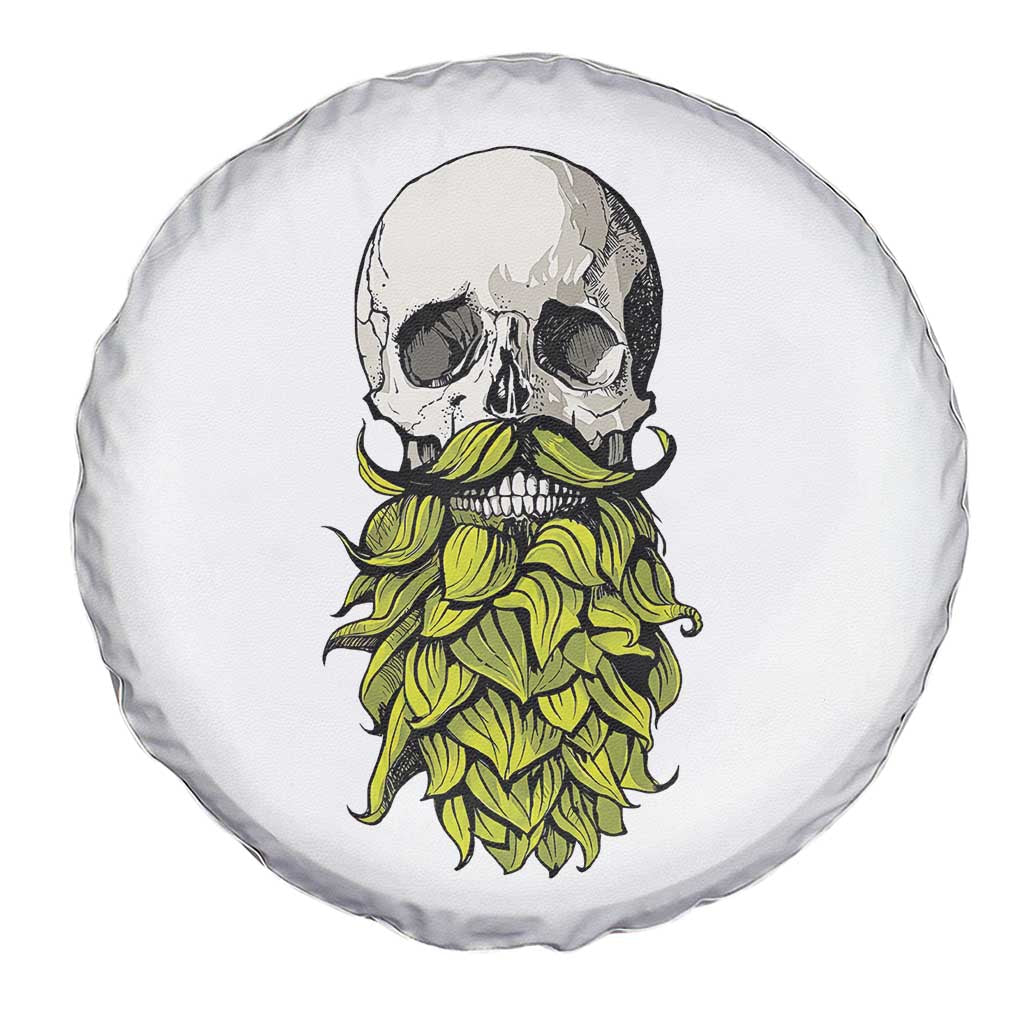 Vintage Craft Brewer Beer Lover Gift Spare Tire Cover Beer Hops Beard Skull TS12 Print Your Wear