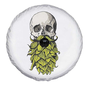 Vintage Craft Brewer Beer Lover Gift Spare Tire Cover Beer Hops Beard Skull TS12 Print Your Wear