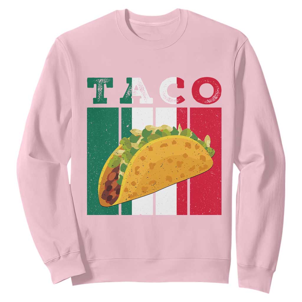 Tacos Lover Mexican Food Sweatshirt Funny Quote Gift TS12 Light Pink Print Your Wear