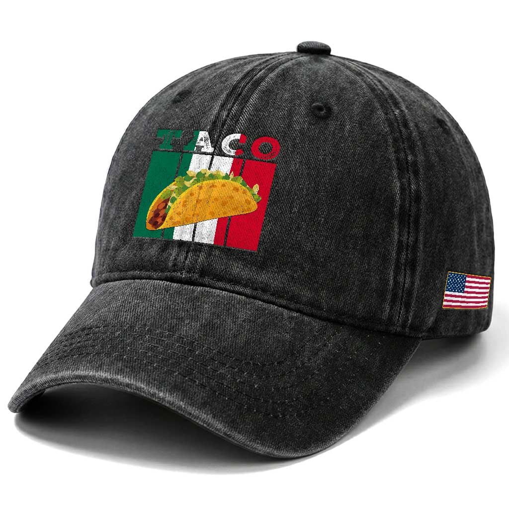 Tacos Lover Mexican Food Washed Cotton Baseball Cap Funny Quote Gift TS12 Print Your Wear