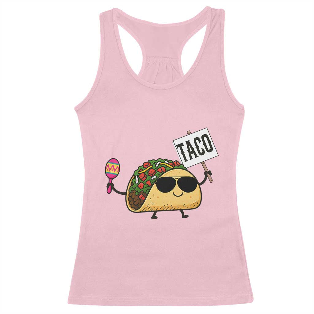 Tacos Lovers Racerback Tank Top Mexican Food Lover Gift TS12 Light Pink Print Your Wear