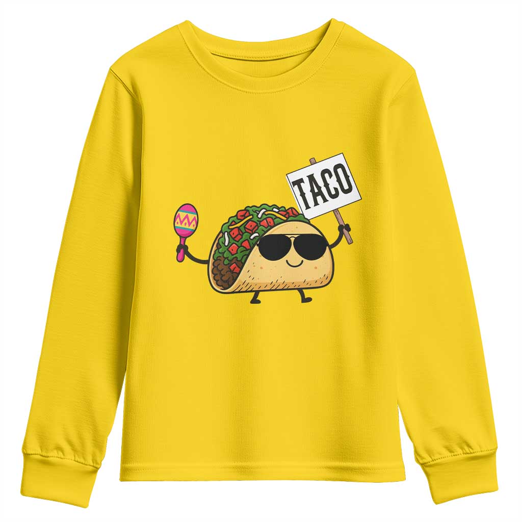 Tacos Lovers Youth Sweatshirt Mexican Food Lover Gift TS12 Daisy Print Your Wear