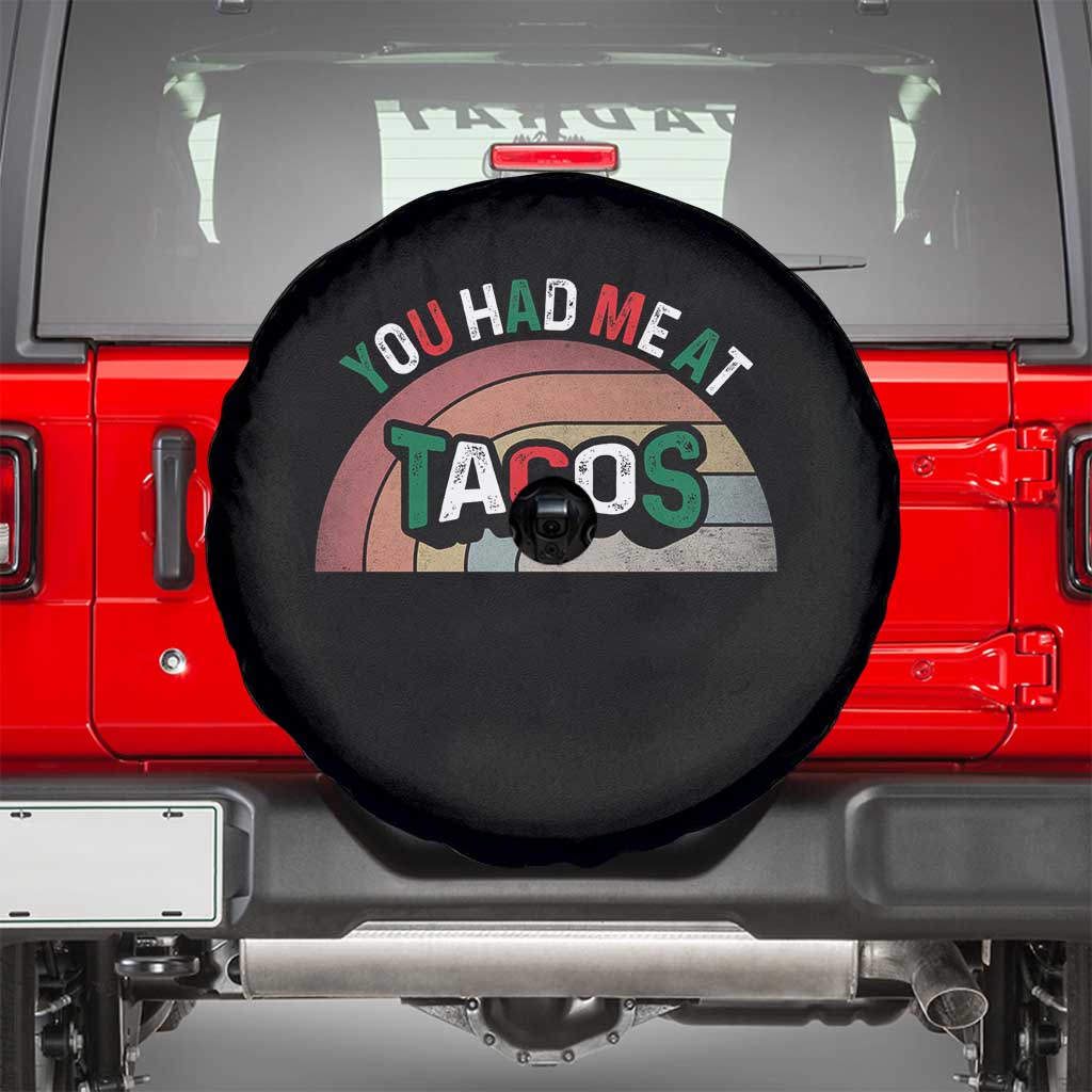 You Had Me At Tacos Spare Tire Cover Tacos Lover Gift TS12 Black Print Your Wear