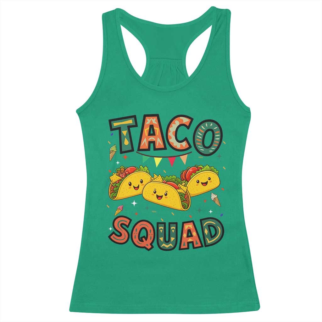 Taco Squad Racerback Tank Top Funny Mexican Food Lovers Gift TS12 Irish Green Print Your Wear