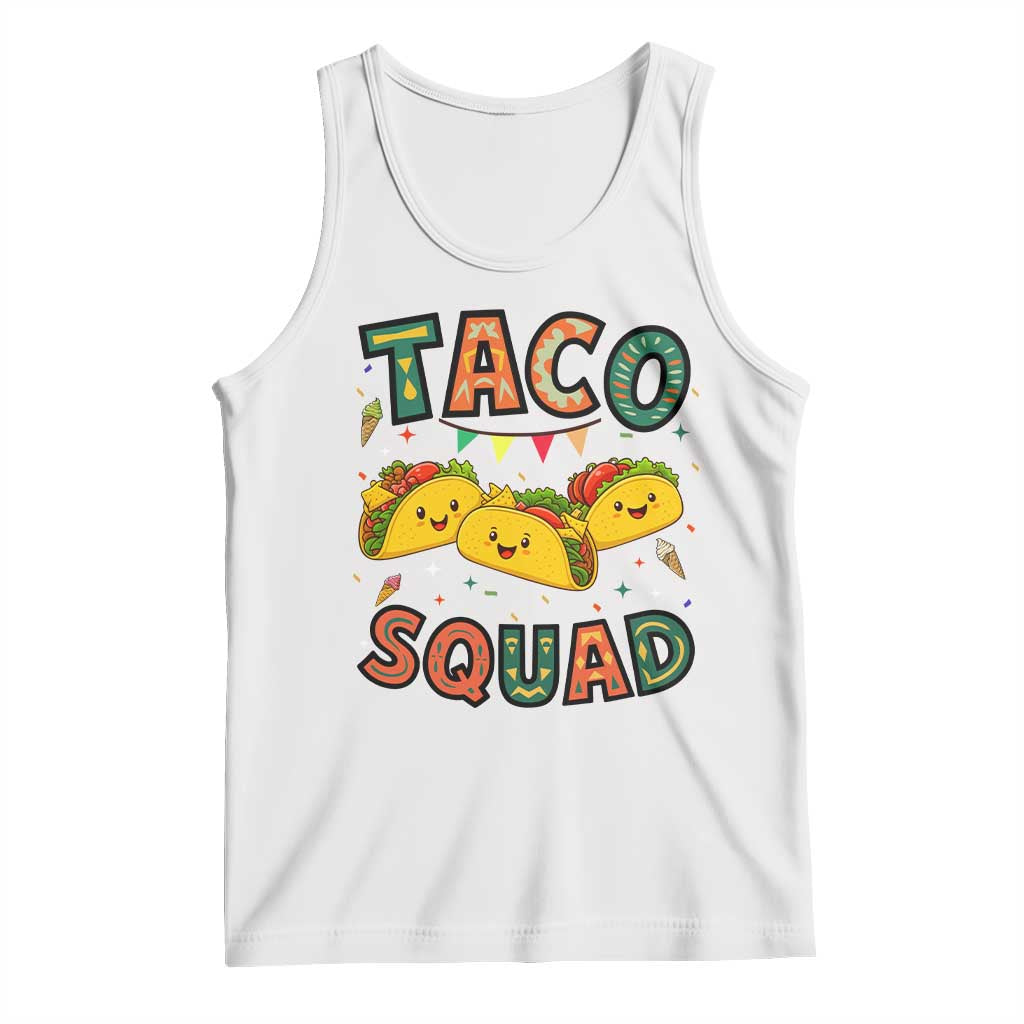 Taco Squad Tank Top Funny Mexican Food Lovers Gift TS12 White Print Your Wear