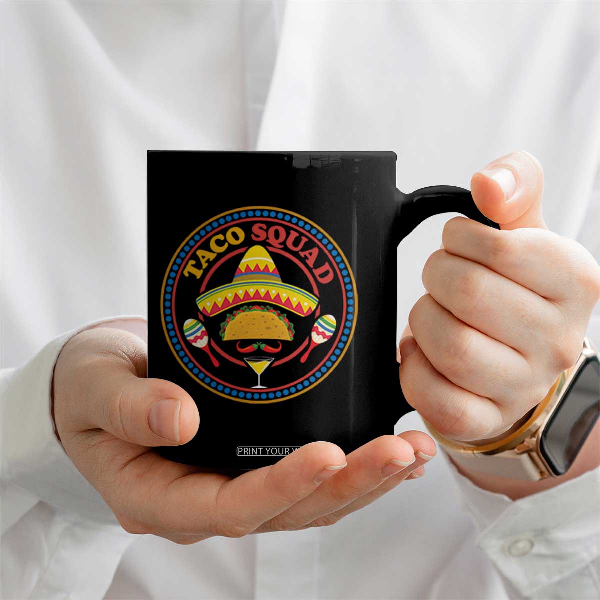Taco Squad Coffee Mug Mexican Food Lovers Gift TS12 Print Your Wear