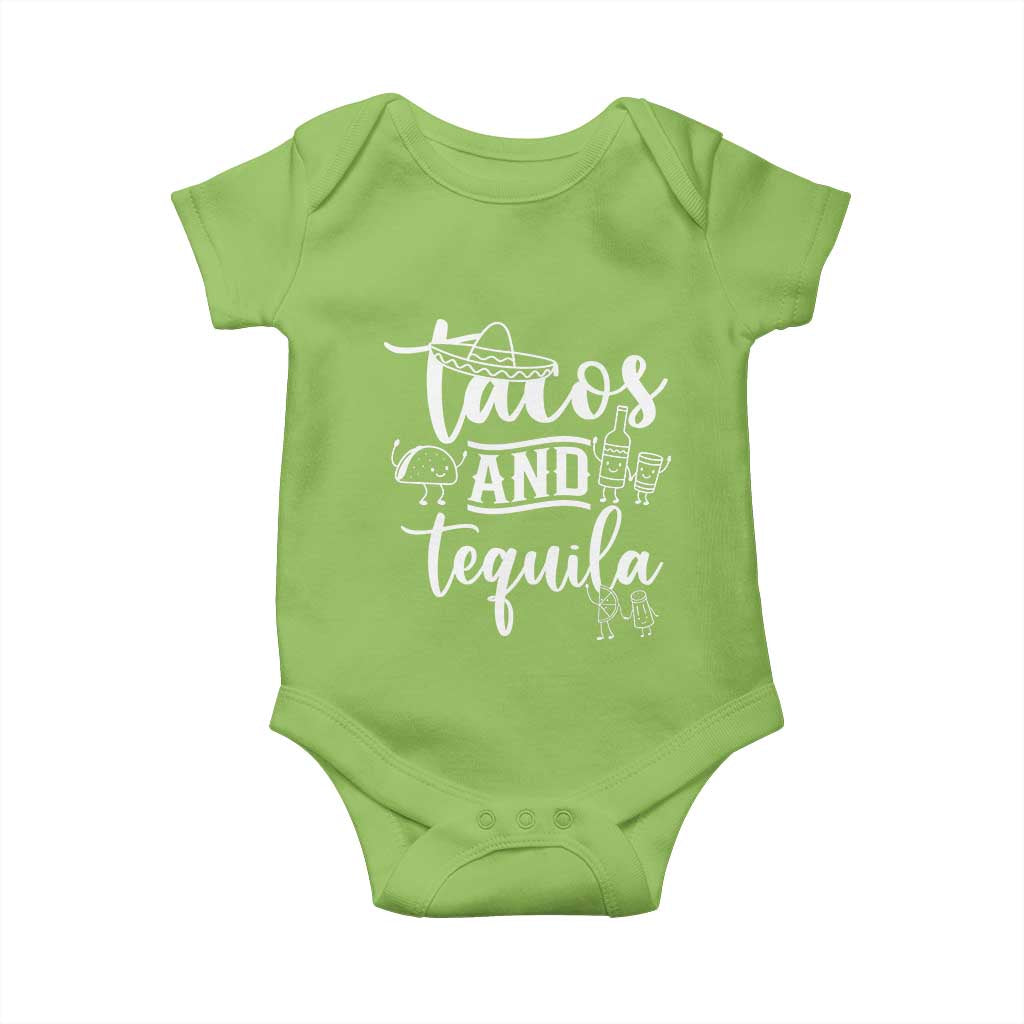 Tacos And Tequila Lover Baby Onesie Funny Humor Gift TS12 Lime Print Your Wear