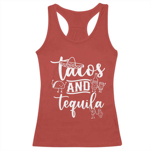 Tacos And Tequila Lover Racerback Tank Top Funny Humor Gift TS12 Red Print Your Wear