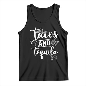 Tacos And Tequila Lover Tank Top Funny Humor Gift TS12 Black Print Your Wear