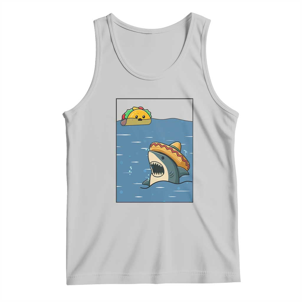 Tacos Lover Tank Top Funny Shark Humor Foodie Gift TS12 Ash Print Your Wear