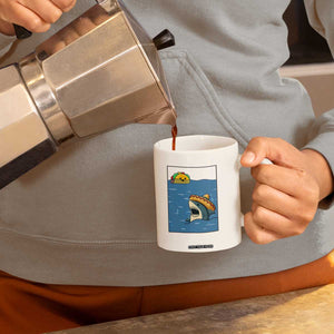Tacos Lover Coffee Mug Funny Shark Humor Foodie Gift TS12 Print Your Wear