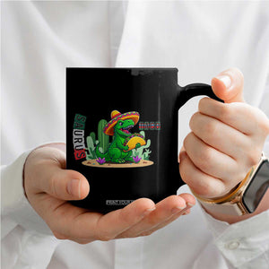 Mexican Food Lover Gift Coffee Mug Funny Dinosaur Taco Saurus TS12 Print Your Wear