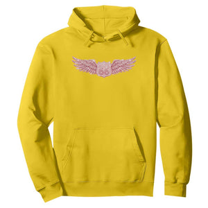 Pink Glitter Effect Route Highway 66 Hoodie Road Trip Motorcycle Adventure