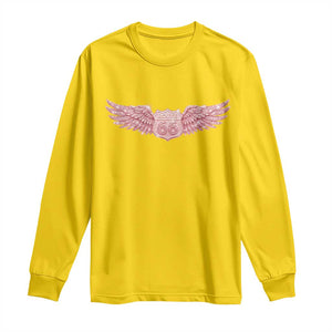 Pink Glitter Effect Route Highway 66 Long Sleeve Shirt Road Trip Motorcycle Adventure