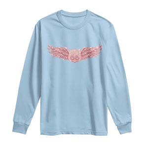 Pink Glitter Effect Route Highway 66 Long Sleeve Shirt Road Trip Motorcycle Adventure