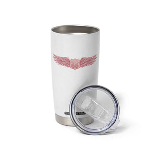 Pink Glitter Effect Route Highway 66 Tumbler Cup Road Trip Motorcycle Adventure