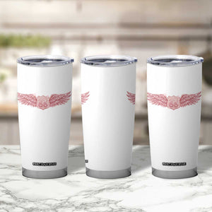 Pink Glitter Effect Route Highway 66 Tumbler Cup Road Trip Motorcycle Adventure
