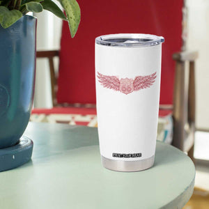 Pink Glitter Effect Route Highway 66 Tumbler Cup Road Trip Motorcycle Adventure