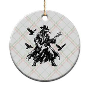 Plague Doctor Electric Bass Rocker Ceramic Ornament Gothic Musician