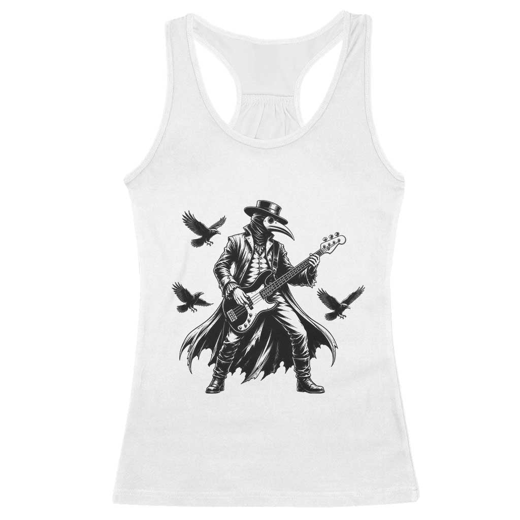 Plague Doctor Electric Bass Rocker Racerback Tank Top Gothic Musician