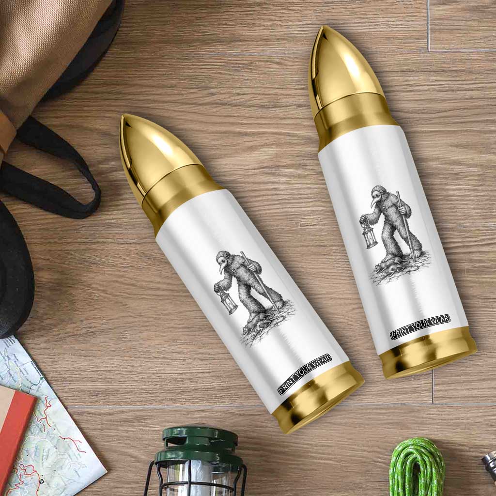 Gothic Plague Doctor Bigfoot Bullet Tumbler Horror Cryptid Spooky Folklore