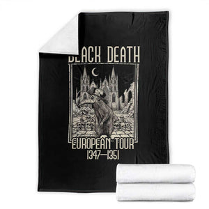 Black Death European Tour Plague Rat Throw Blanket Medieval History Gift