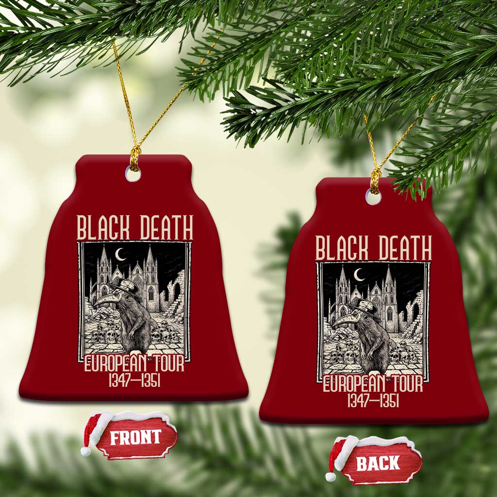 Black Death European Tour Plague Rat Ceramic Ornament Medieval History Gift