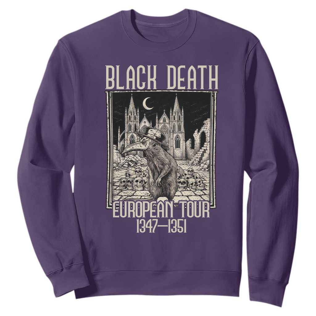 Black Death European Tour Plague Rat Sweatshirt Medieval History Gift