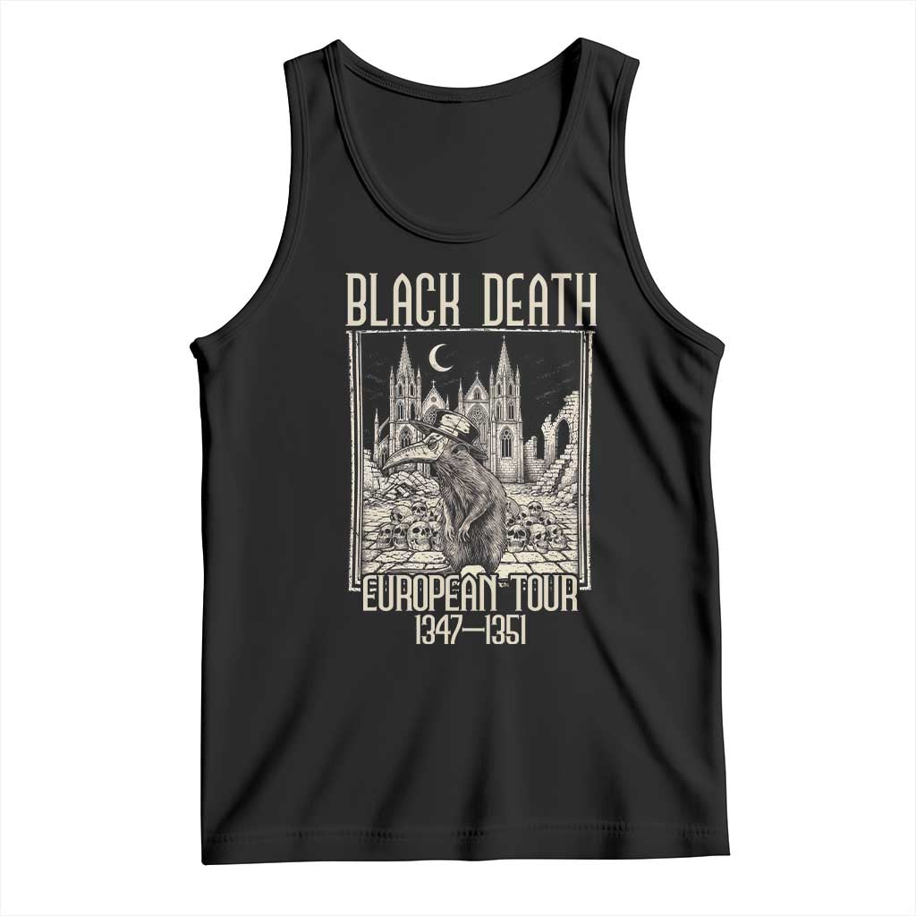 Black Death European Tour Plague Rat Tank Top Medieval History Gift