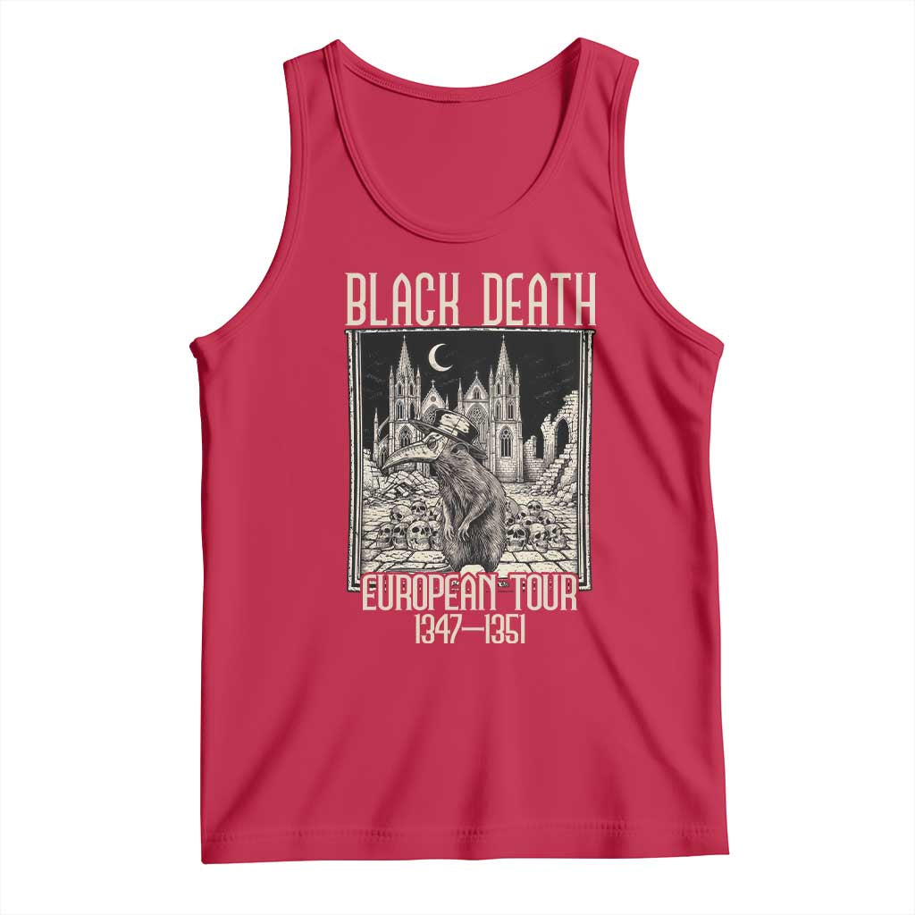 Black Death European Tour Plague Rat Tank Top Medieval History Gift