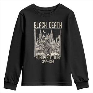 Black Death European Tour Plague Rat Youth Sweatshirt Medieval History Gift