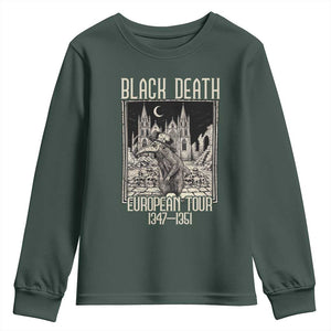 Black Death European Tour Plague Rat Youth Sweatshirt Medieval History Gift