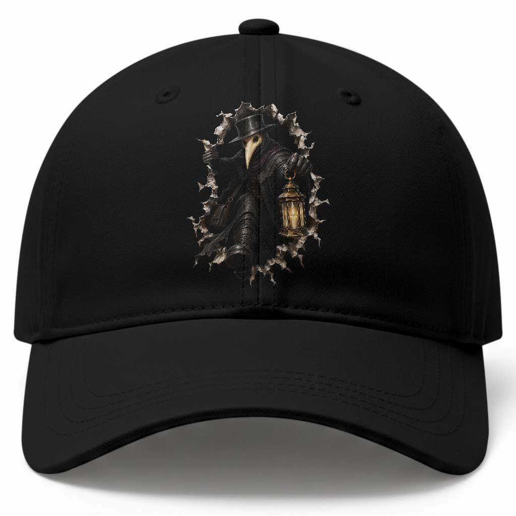 Gothic Plague Doctor Horror Baseball Cap Spooky Medieval Dark Folklore
