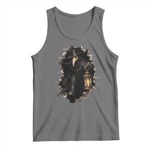 Gothic Plague Doctor Horror Tank Top Spooky Medieval Dark Folklore
