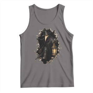 Gothic Plague Doctor Horror Tank Top Spooky Medieval Dark Folklore