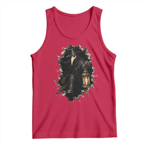Gothic Plague Doctor Horror Tank Top Spooky Medieval Dark Folklore