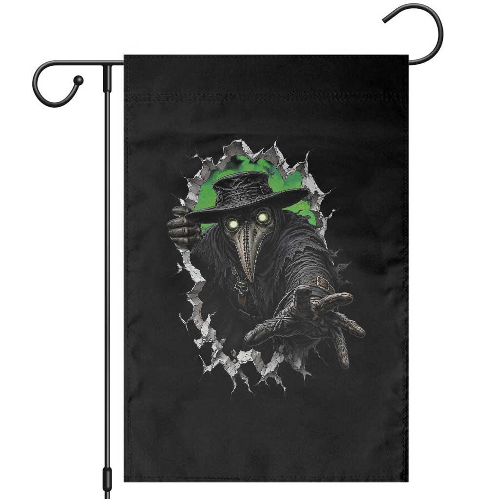 Halloween Plague Doctor Garden Flag Gothic Medieval History Gift