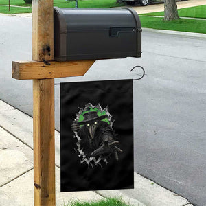 Halloween Plague Doctor Garden Flag Gothic Medieval History Gift