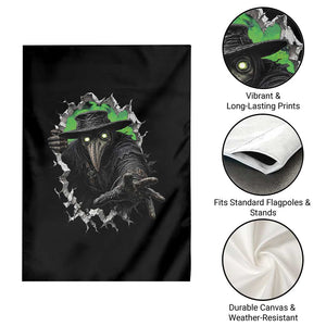 Halloween Plague Doctor Garden Flag Gothic Medieval History Gift