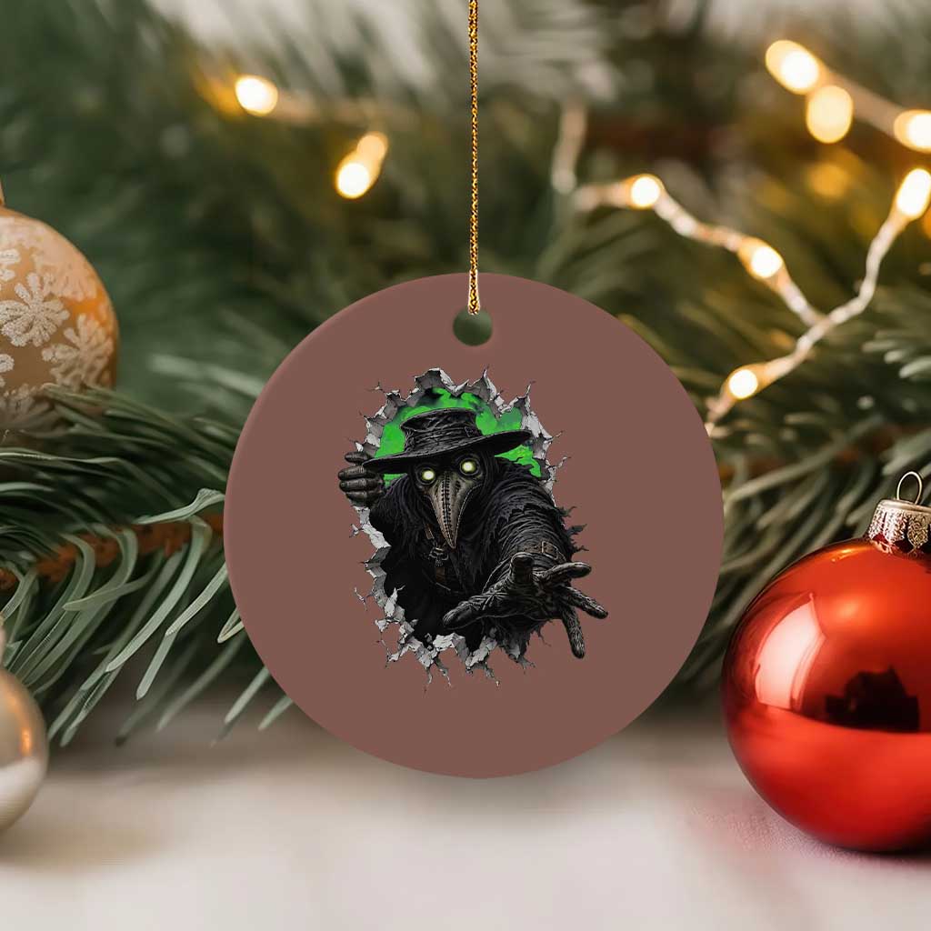 Halloween Plague Doctor Ceramic Ornament Gothic Medieval History Gift