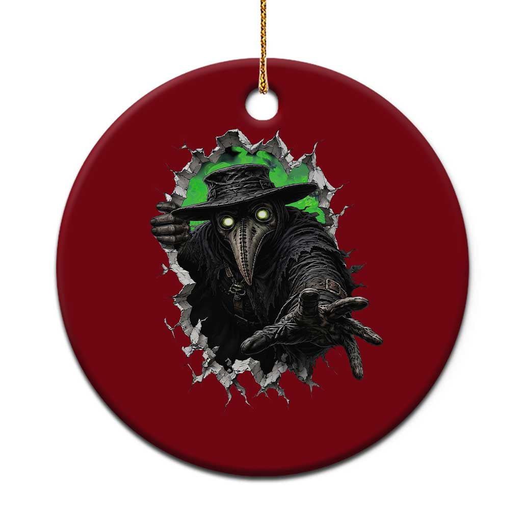 Halloween Plague Doctor Ceramic Ornament Gothic Medieval History Gift