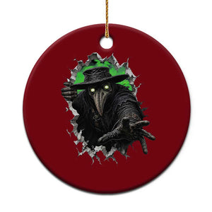 Halloween Plague Doctor Ceramic Ornament Gothic Medieval History Gift